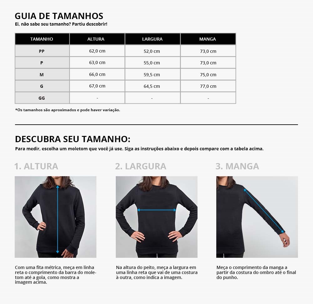 tabela de medidas Jaqueta Nike